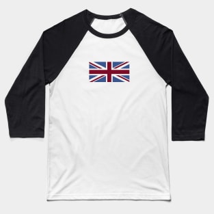 Denim style Union Flag (UK, Britain, British) Baseball T-Shirt